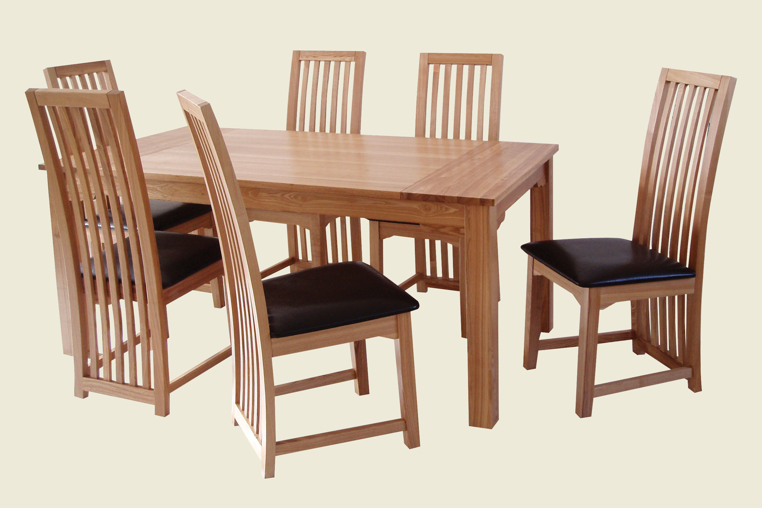 ZZ Ashbourne Dining Table 6 Chair Set