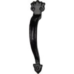 8 Inch Pull Handle Black Antique