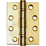 102mm CE13 Polished Brass Stainless Steel Ball Bearing Hinge