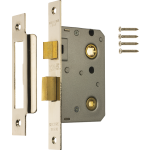  63mm Bathroom Lock Polished Chrome