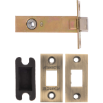  76mm Antique Brass Tubular Bathroom Deadbolt