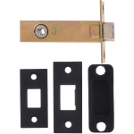  76mm Tubular Bathroom Deadbolt Matt Black