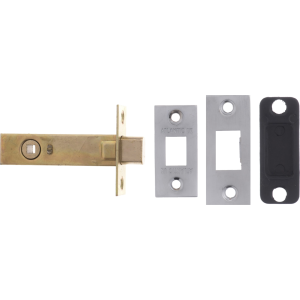 102mm Satin Chrome Tubular Bathroom Deadbolt 102mm Satin Chrome Tubular Bathroom Deadbolt