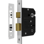  63mm Bathroom Sash Lock Polished Nickel