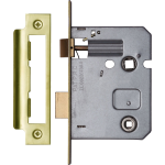  78mm Bathroom Sash-Lock Polished Brass