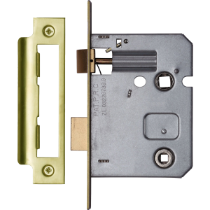  78mm Bathroom Sash-Lock Polished Brass