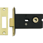  78mm Bathroom Deadbolt Polished Brass