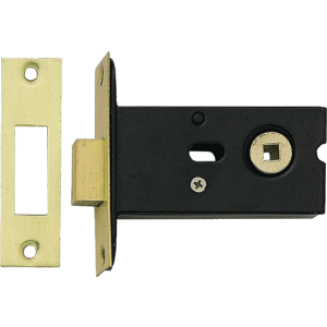  78mm Bathroom Deadbolt Polished Brass