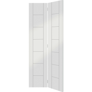 30 x 78 White Primed Palermo Bi-Fold Door