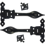 140mm Black Antique Spear Hinges