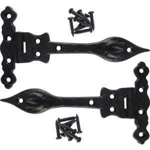 140mm Black Antique Spear Hinges