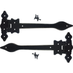 280mm x 132mm Black Antique Spear Hinges