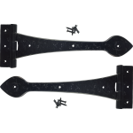 280mm Black Antique Plain Spear Hinges