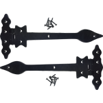 280mm x 138mm Black Antique Spear Hinges