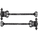 292mm Black Antique Coronet Hinges