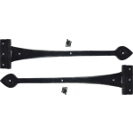 420mm Black Antique Plain Spear Hinges