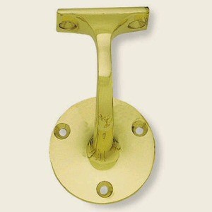 2.5 Inch Polished Brass Handrail Bracket