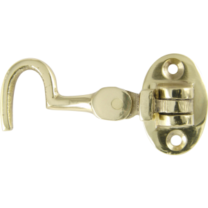  50mm Cabin Hook Polished Brass