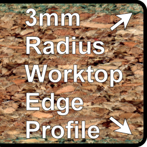  R3 Worktop Trims 3mm Double Radius