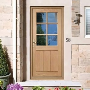 Wellington Oak Glazed Six Light Cottage Doors