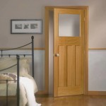 Accrington DX 30s Style Glazed White Oak Doors