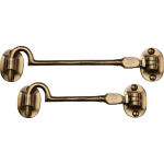 Solihull Antique Brass Cabin Hooks