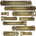 Chertsey Antique Brass Barrel Bolts