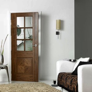 Coventry Barcelona Glazed Walnut Doors