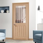 Newtownards Belize Oak Glazed Doors