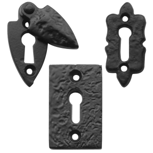 Denbigh Black Antique Key Hole Escutcheons