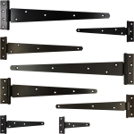  Tee Hinges Black Japanned