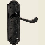 Wythenshawe Sharlston Black Iron Door Handles