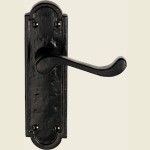 East Dereham Sharlston Black Iron Door Handles