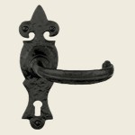 Noss Mayo Wroxeter Black Iron Door Handles