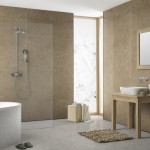 Portobello Birtley Showerwall Cappuccino Marble Gloss