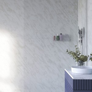 Hove Showerwall Carrara Marble Gloss