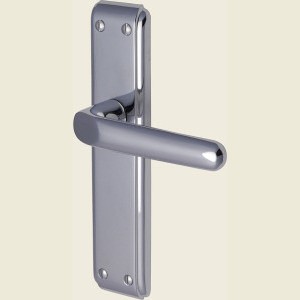 Leek Deco Heritage Brass Polished Chrome Handles