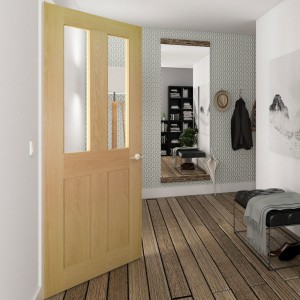 Dundalk Eton Oak Glazed Doors