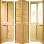 Coed Eva Clear Pine Four Panel Bi Fold Doors