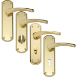 Biggleswade Garda Brass Door Handles