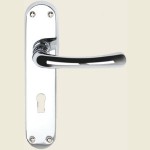 Staines Genoa Polished Chrome Door Handles