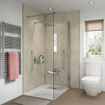 Ilford Showerwall Ivory Marble Gloss