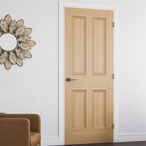 Oxford Kingston Oak Flat Four Panel Doors