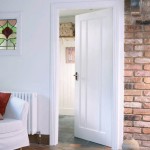 Debenham White Primed Solid Lincoln Three Panel Doors