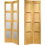 Spalding Four Panel Oak Shaker Bi Fold Doors