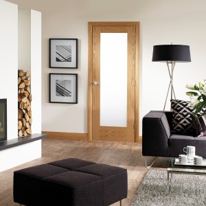 Burnley Glazed Pattern Ten Oak Doors