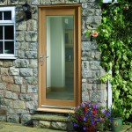 Isle of Arran Pattern Ten Oak Doors Clear Glazing