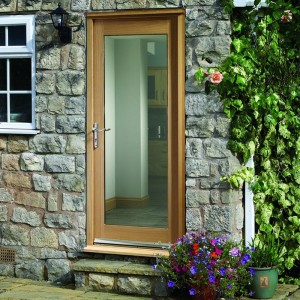  Pattern Ten Oak Doors Clear Glazing