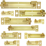 Caldwell Polished Brass Necked Barrel Bolts