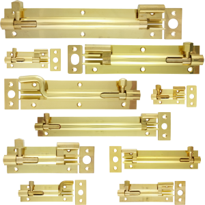 Clifton Polished Brass Necked Barrel Bolts